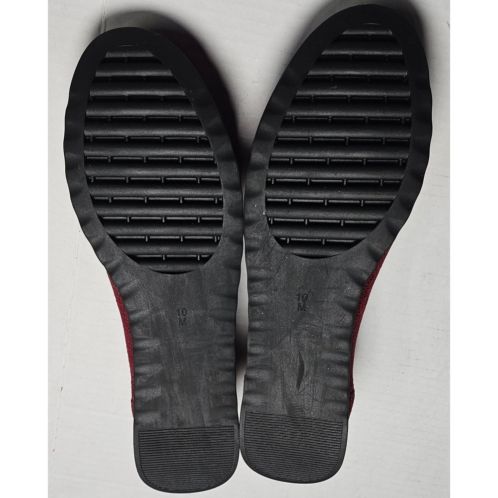 Vaneli Sport Donia Amaranto E Printed Leather Ballet Wedge Pumps Womens 10M NEW - Picture 7 of 15